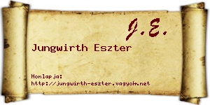 Jungwirth Eszter névjegykártya