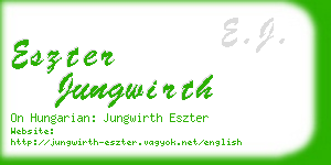 eszter jungwirth business card